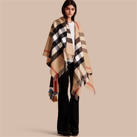 burberry poncho how to wear|Burberry poncho shawl pockets.